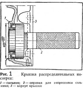 Крышка распределительных шестерен